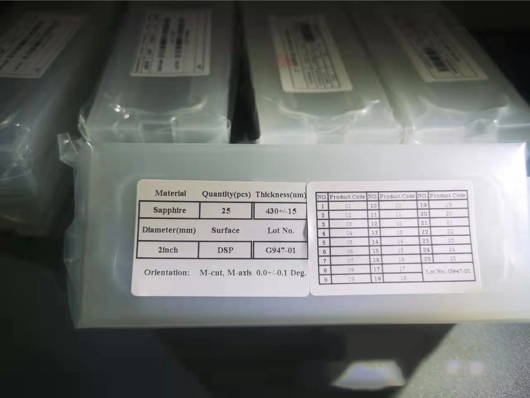 4Inch Customized A Axis Sapphire Wafers For Epitaxial Growth 430um SSP DSP