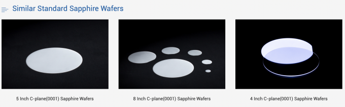 4Inch Customized A Axis Sapphire Wafers For Epitaxial Growth 430um SSP DSP