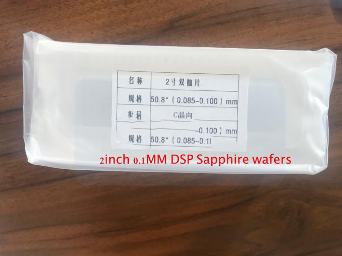 Al2O3 6 Inch Sapphire Window Substrates Wafer DSP Notch High Precision